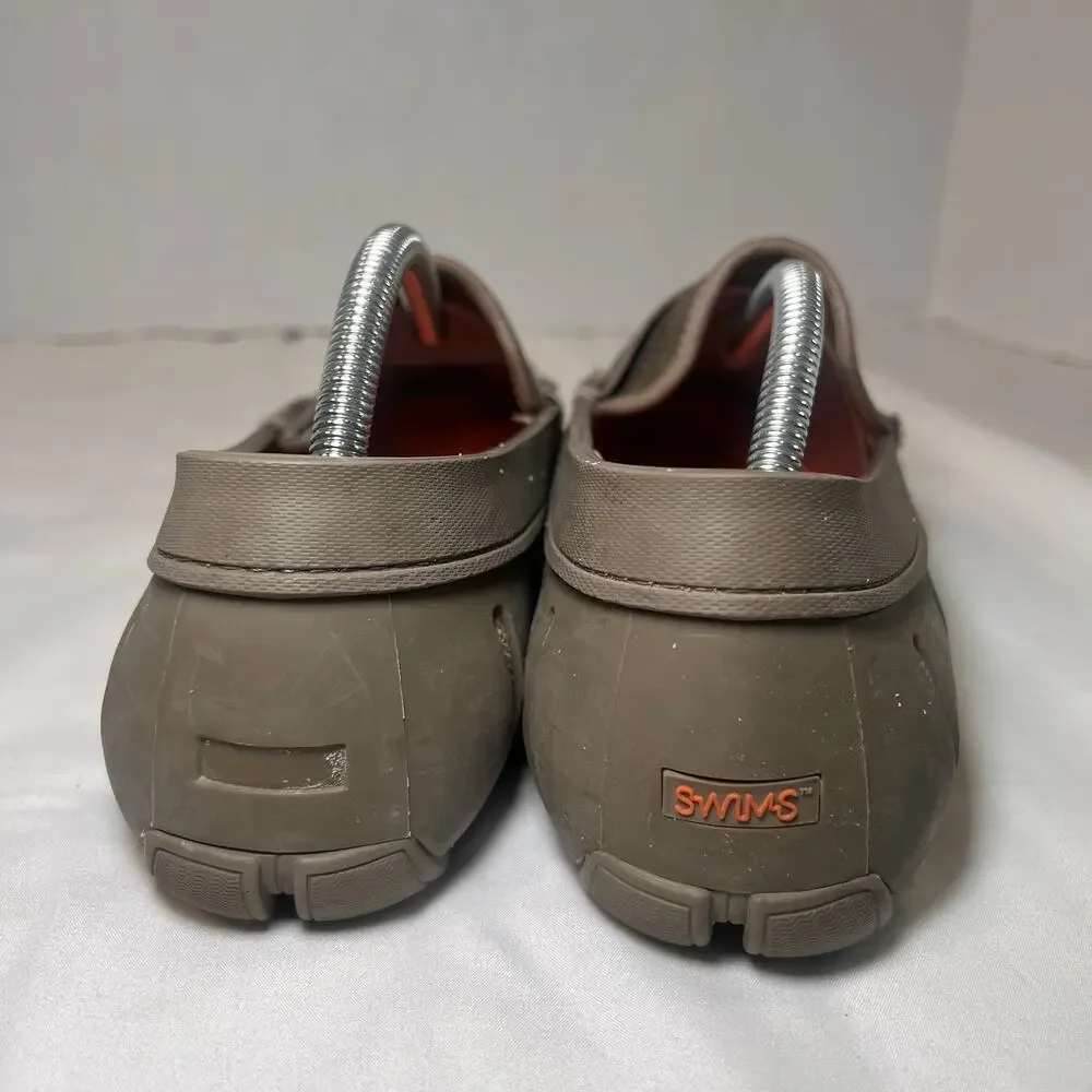 SWIMS Penny Loafers Mens Size 9 Army Green Olive Mesh Water Resistant Boat Shoes